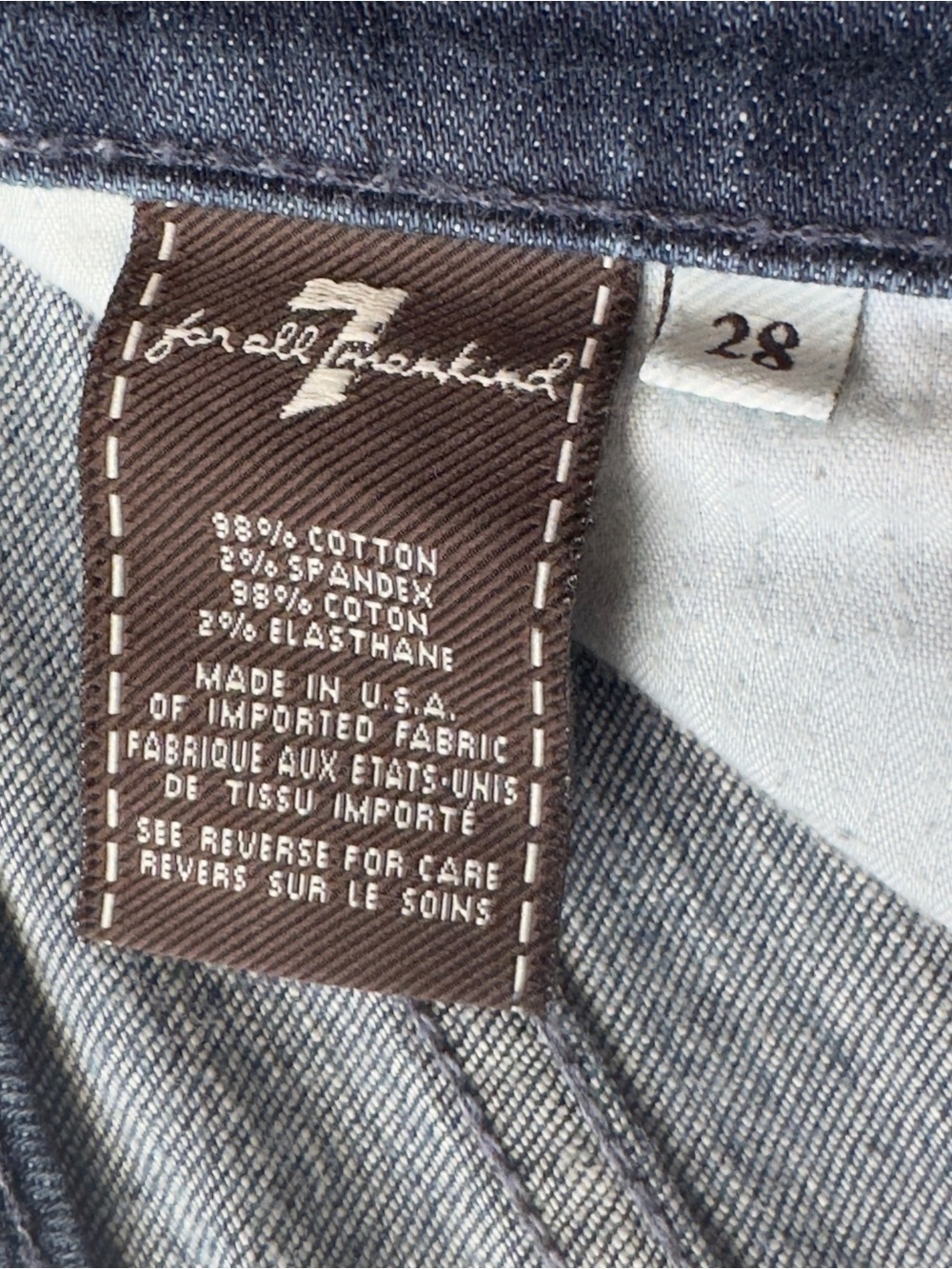 7 For All Mankind Dojo Jeans Womens 28 Flare Wide Leg Boho Medium Wash Denim - Picture 7 of 13